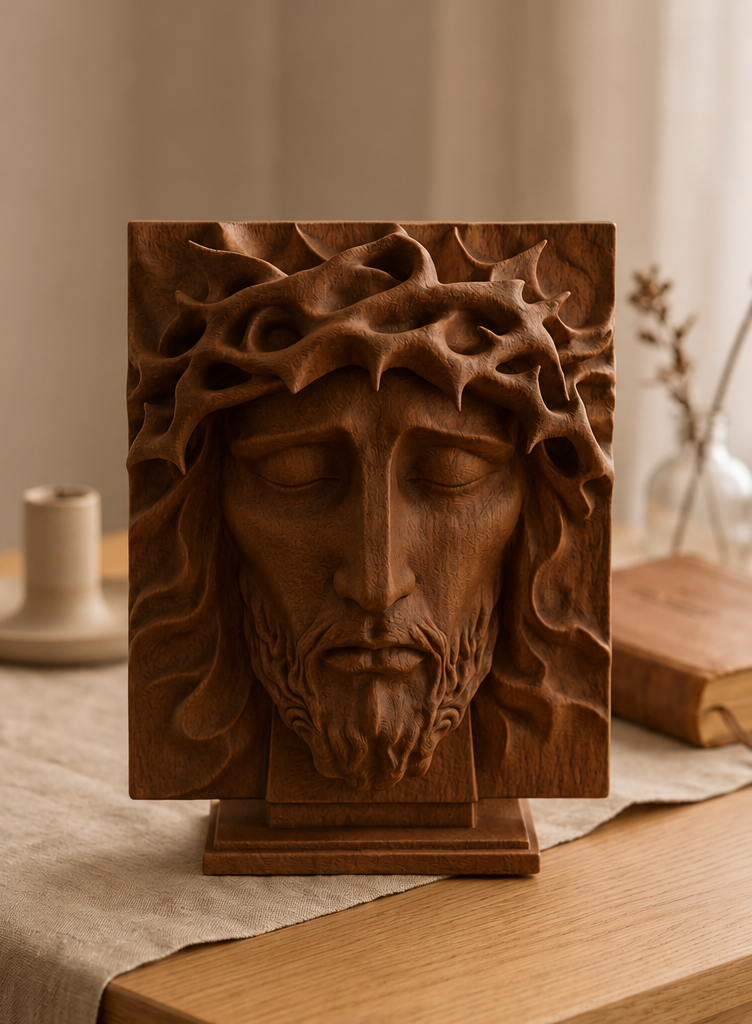 Estatueta Alívio de Jesus 15cm — Presente Católico para Altar