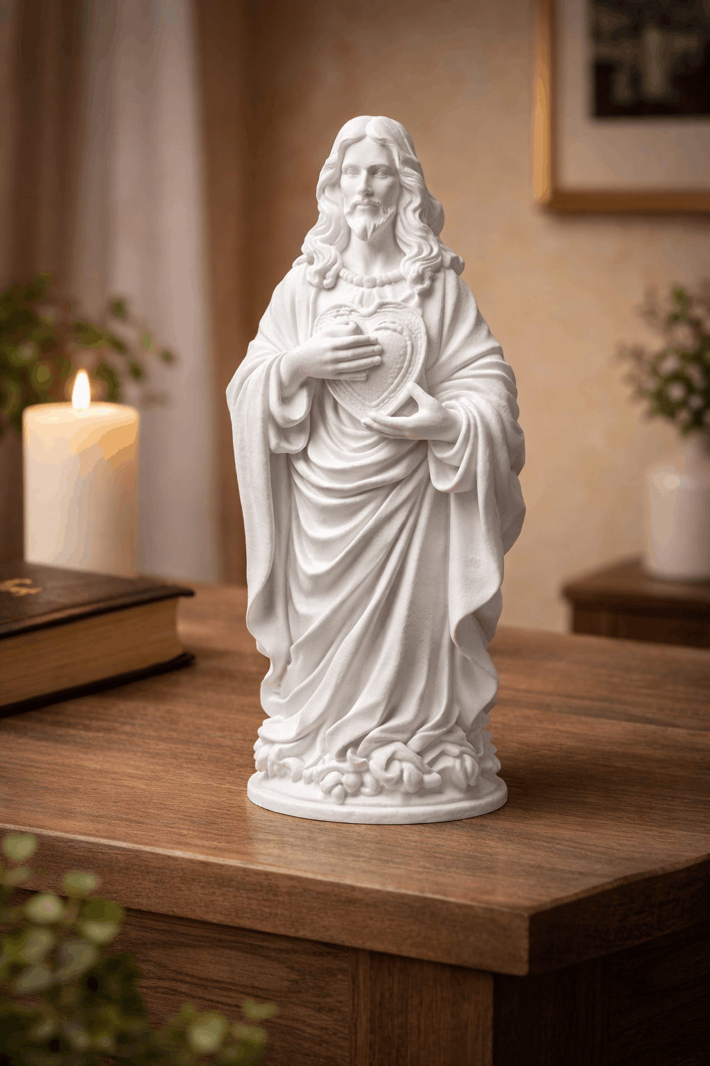 Estátua de Jesus com Sagrado Coração