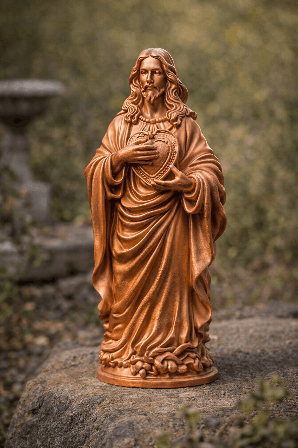 Estátua de Jesus com Sagrado Coração