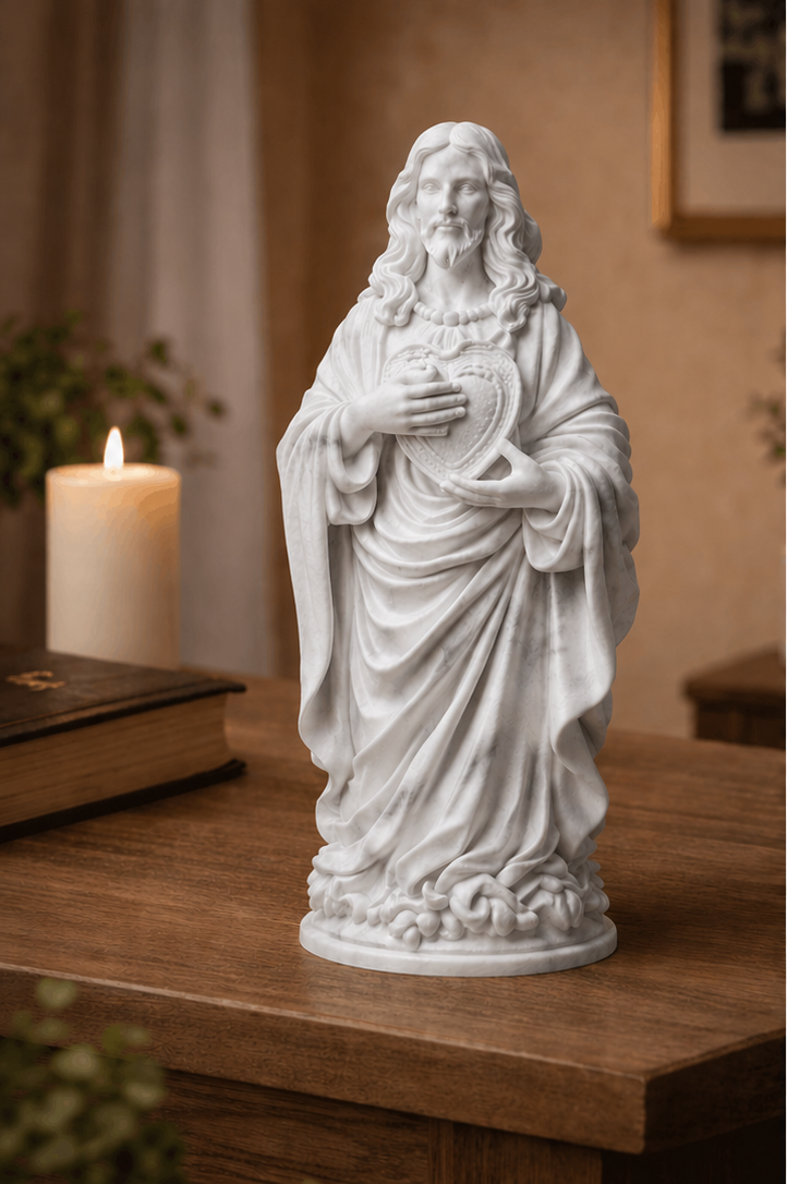 Estátua de Jesus com Sagrado Coração